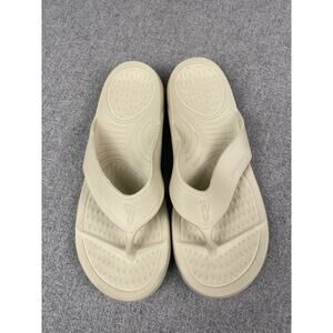 NUUSOL Flip Flops Women's Size 10 Comfort Thong Sandals USA Cream